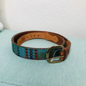 Women's Leather Western style Belt Silver Creek Collection Made in USA by Leegin